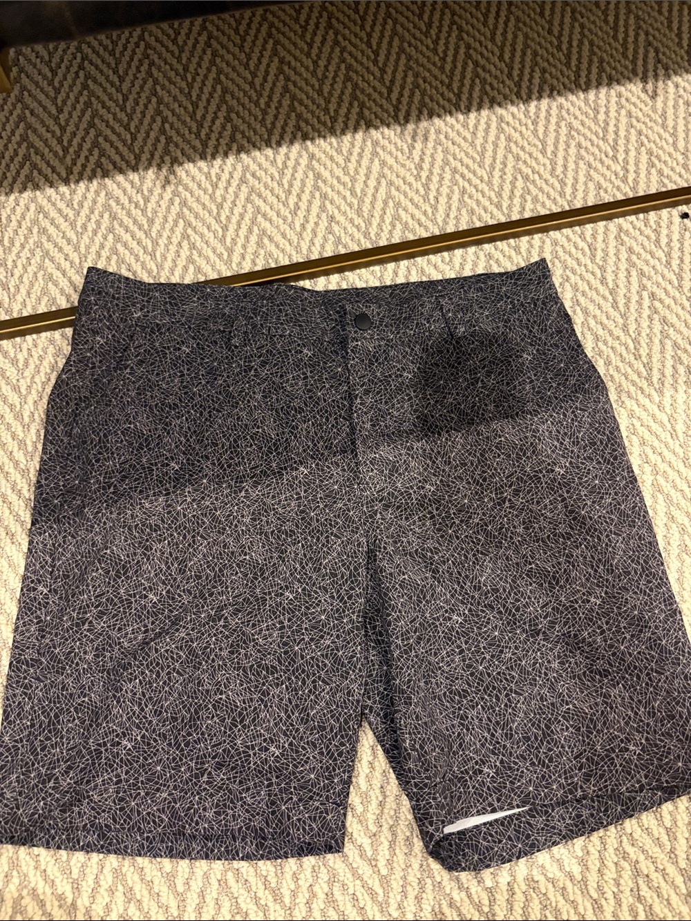 Cutter & Buck Black Pants with White Scribble Print